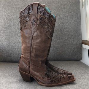 CORRAL Leather Cowboy Boots Size 6